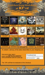 CD Metal Sampler Landing page design